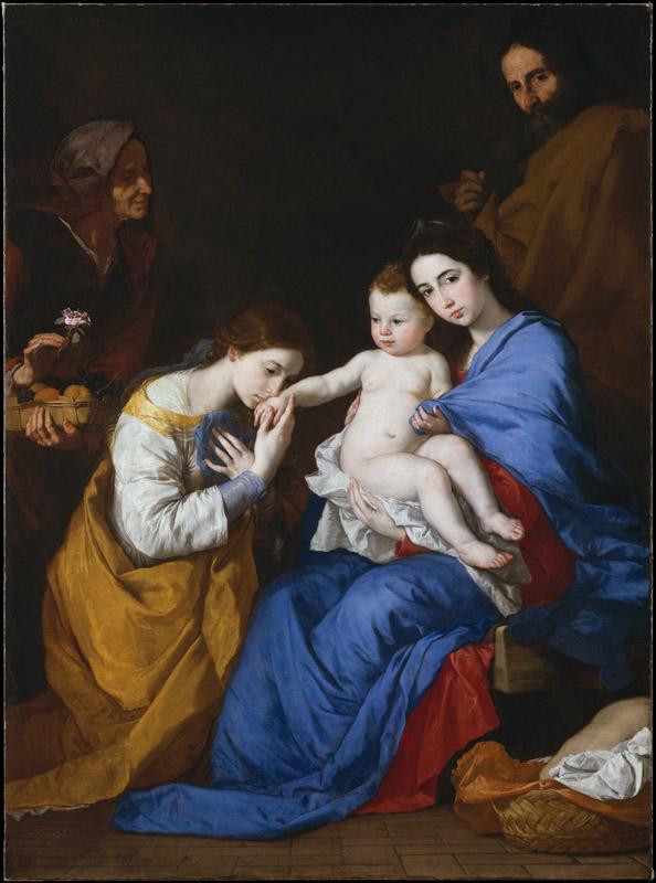 Jusepe de Ribera--The Holy Family with Saints Anne and Catherine of Alexandria