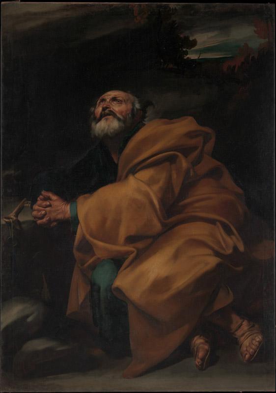 Jusepe de Ribera--The Penitent Saint Peter