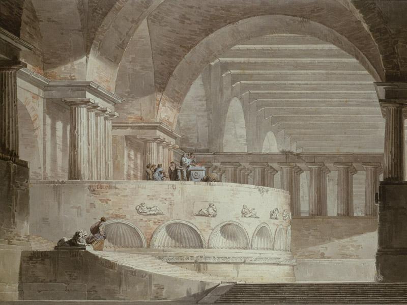 Karl Friedrich von Schinkel - Sacrifice in a Temple, Probably before 1815
