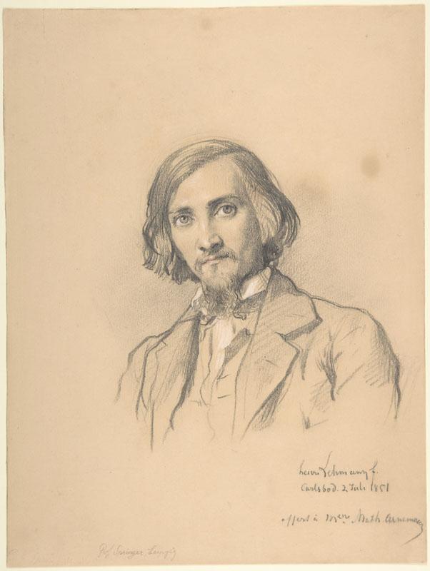 Karl-Rudolphe-Henrich Lehmann--Portrait of Anton Heinrich Springer