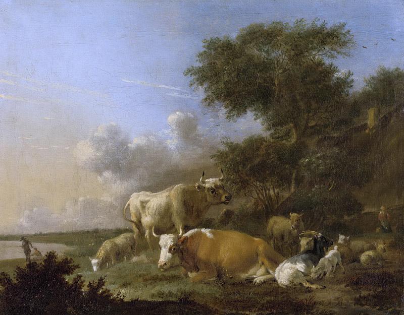 Klomp, Albert Jansz. -- Landschap met vee, 1640-1688