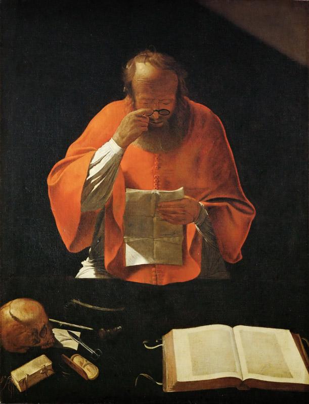La Tour, Georges de -- Saint Jerome lisant-Saint jerome reading