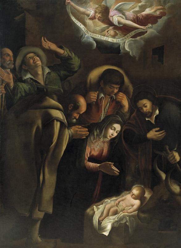 Lanchares, Antonio de-Adoracion de los pastores-218 cm x 162 cm