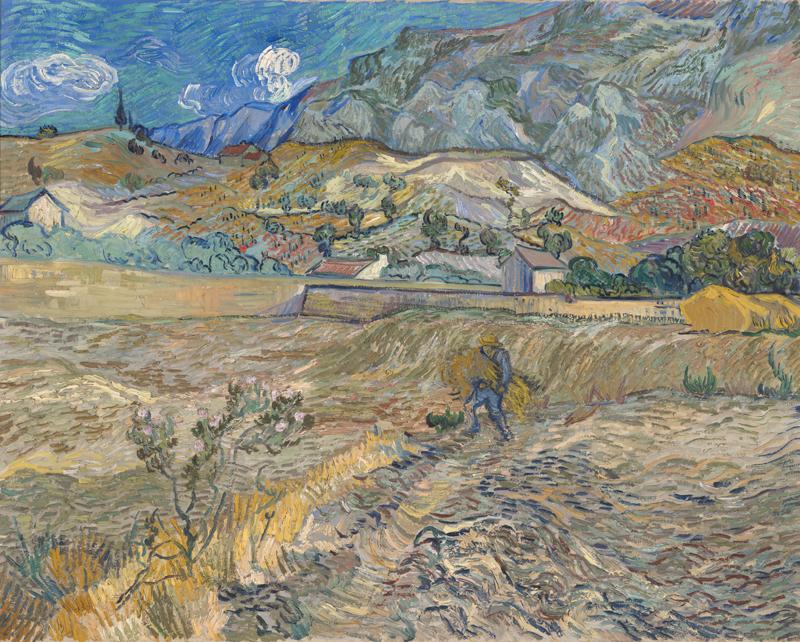 Landscape at Saint-Remy (Enclosed Field with Peasant) 1889