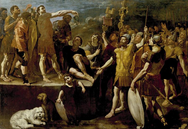 Lanfranco, Giovanni di Stefano-Alocucion de un emperador romano