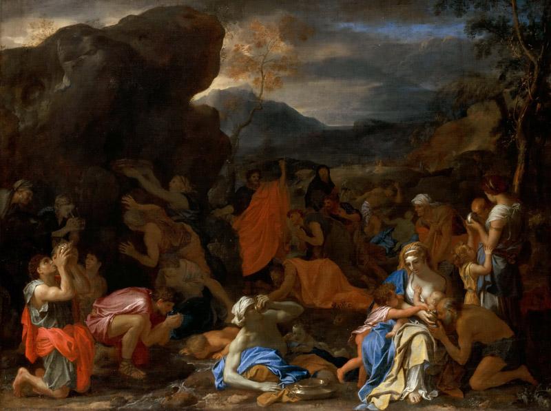 Le Brun -- Moses Drawing Water from the Rock