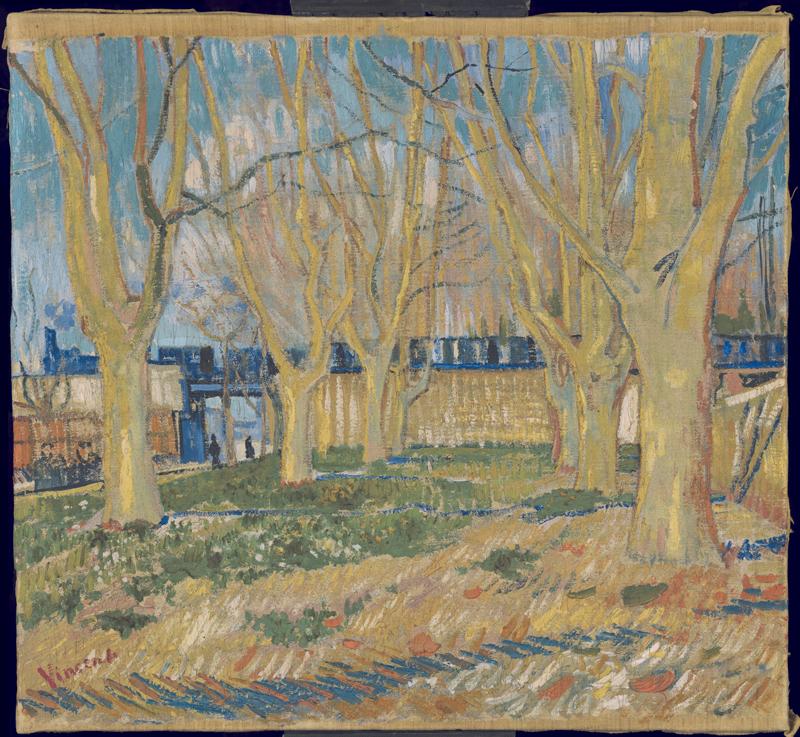 Le Train Bleu, by Vincent van Gogh, from C2RMF