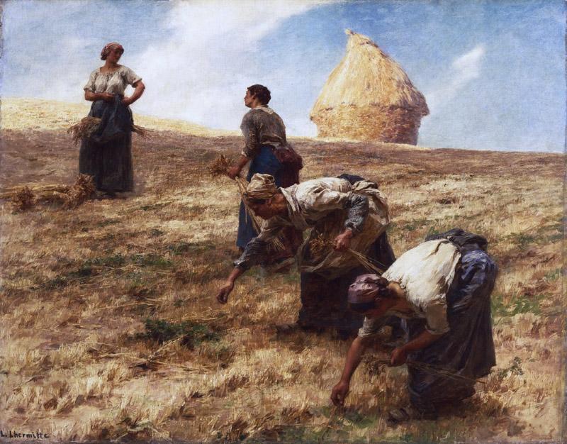 Leon-Augustin Lhermitte, French, 1844-1925 -- The Gleaners