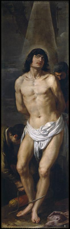 Leonardo, Jusepe-El martirio de San Sebastian-192 cm x 58 cm