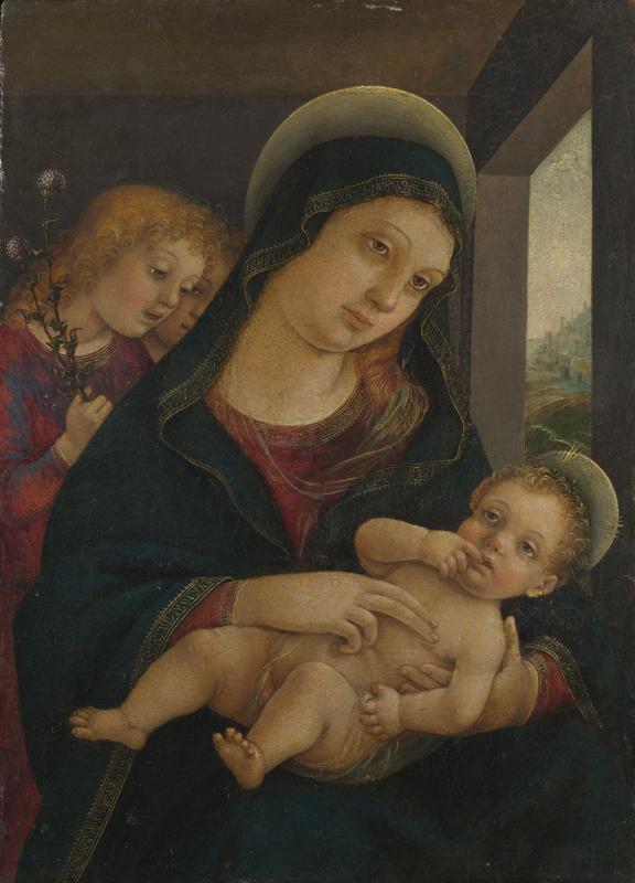 Liberale da Verona - The Virgin and Child with Two Angels