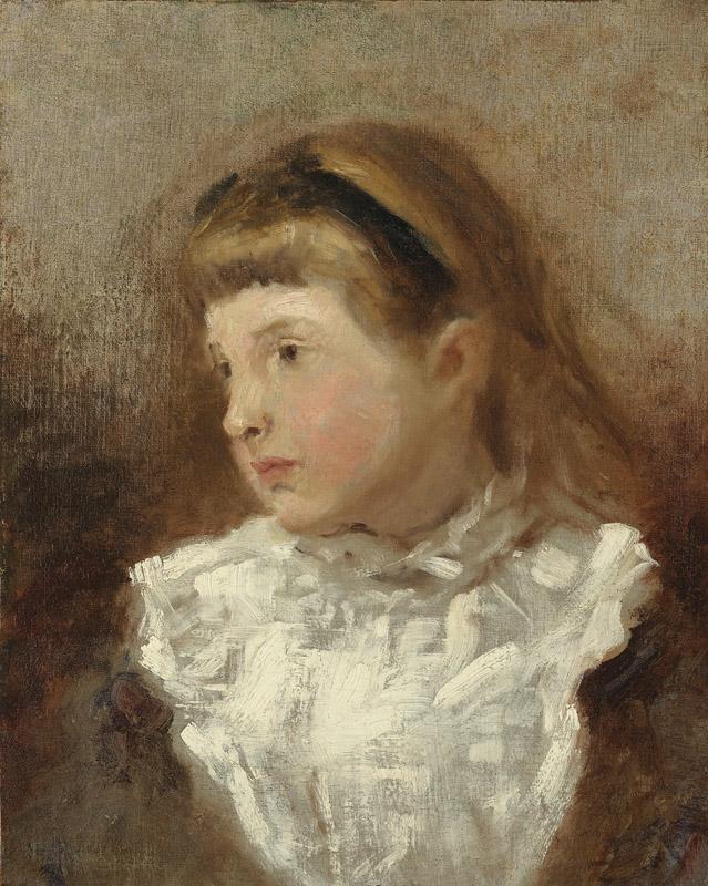 Little Girl with White-Yoked Dress, Mid- to late 19th century