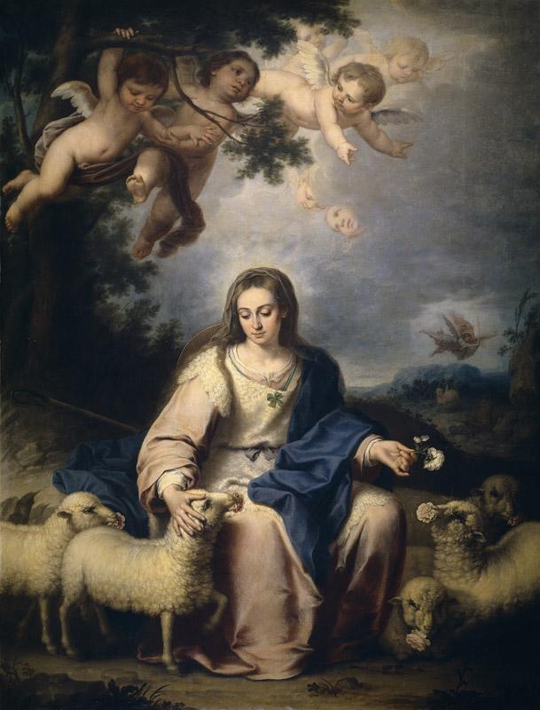 Llorente, Bernardo German--La Divina Pastora-167 cm x 127 cm