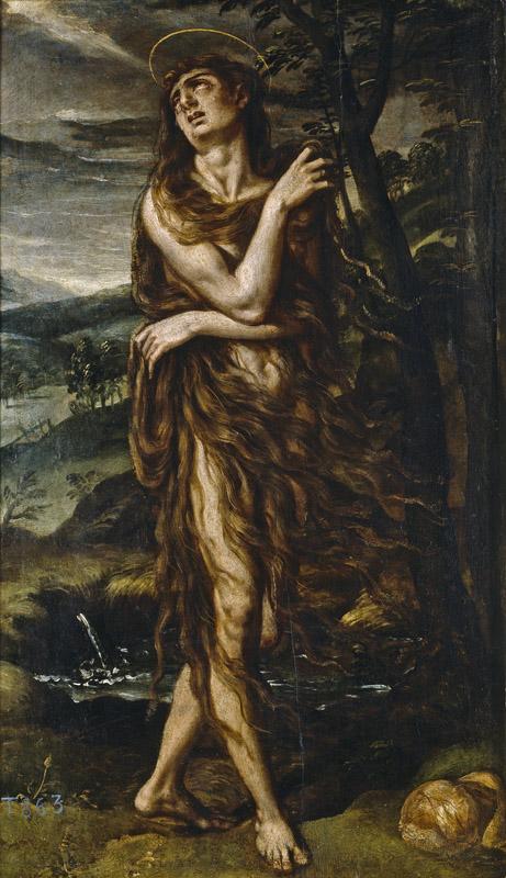 Loarte, Alejandro de (Atribuido a)-Magdalena penitente-49 cm x 28 cm