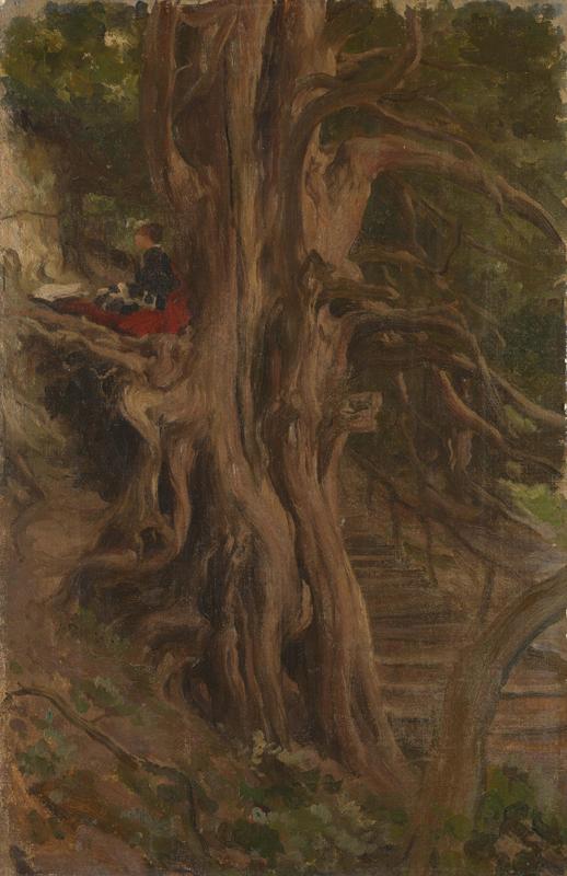 Lord Leighton - Trees at Cliveden, Frederic