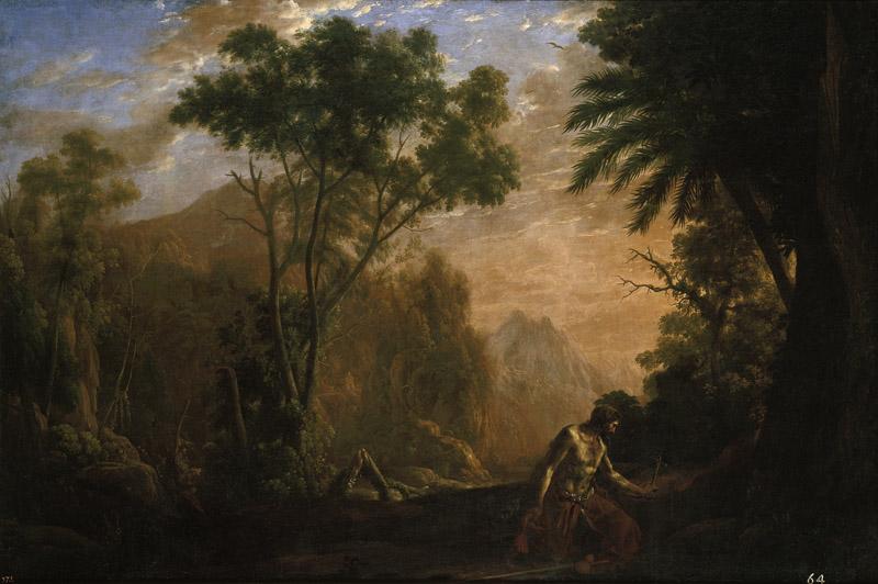 Lorena, Claudio de-Paisaje con San Onofre-158 cm x 237 cm