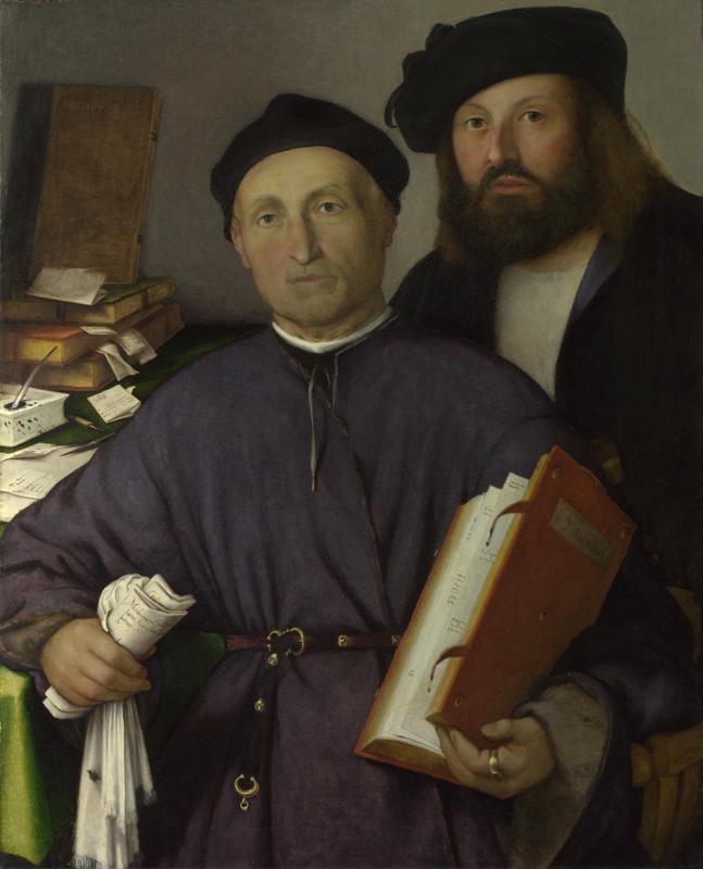 Lorenzo Lotto - Giovanni Agostino della Torre and his Son, Niccolo