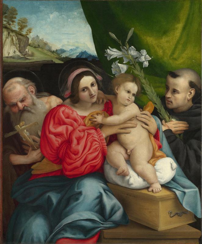 Lorenzo Lotto - The Virgin and Child with Saints