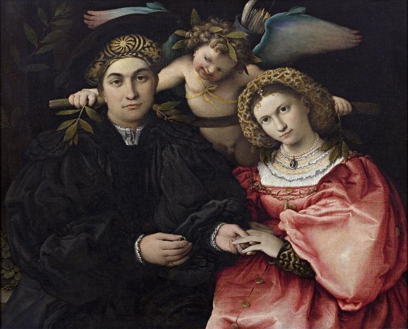 Lotto, Lorenzo-Micer Marsilio Cassotti y su esposa Faustina-71 cm x 84 cm