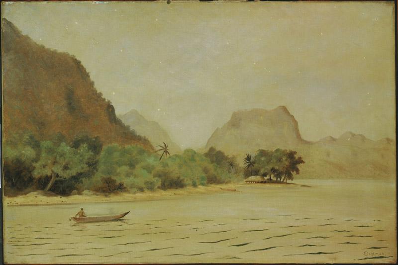 Louis Eilshemius (1864-1942)-Twilight in Samoa