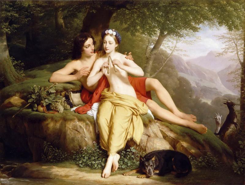 Louis Hersent -- Daphnis and Chloe