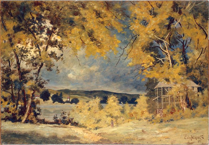 Louis Michel Eilshemius--Landscape, Binghamton, New York