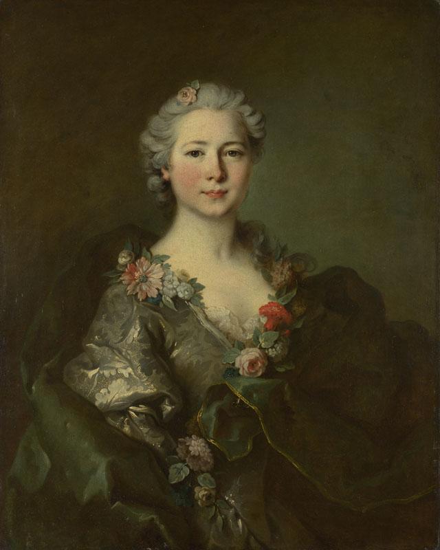 Louis Tocque - Portrait of Mademoiselle de Coislin