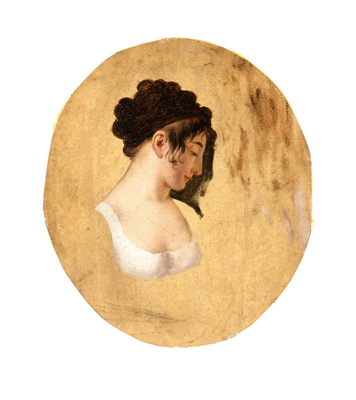 Louis-Leopold Boilly - Profile of a Young Woman Head