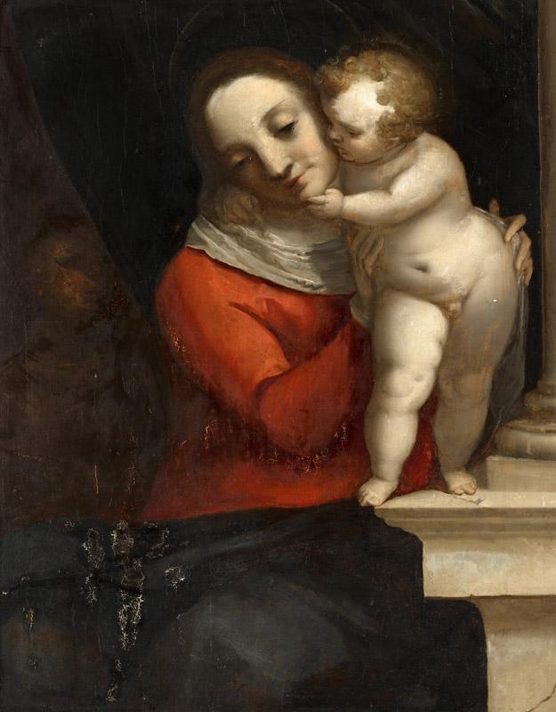 Luca Cambiaso - Madonna and Child, with John the Baptist