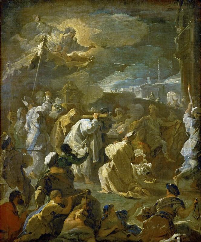 Luca Giordano -- David Brings the Ark to Jerusalem
