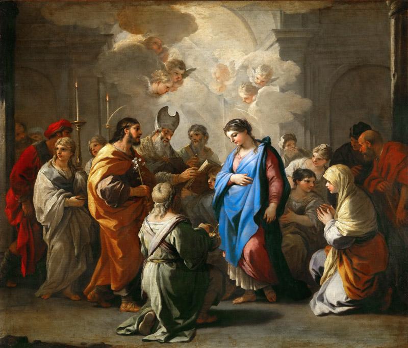 Luca Giordano -- The Wedding of Saint Mary