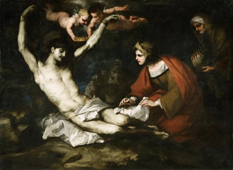 Luca Giordano, Italian (active Italy and Spain), 1632-1705 -- Saint Sebastian Cured by Irene