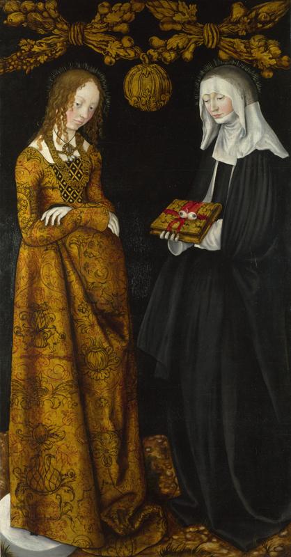 Lucas Cranach the Elder - Saints Christina and Ottilia