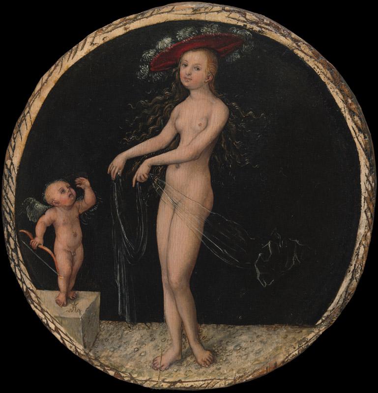 Lucas Cranach the Elder--Venus and Cupid