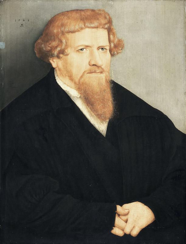 Lucas Cranach the Younger - Portrait of a Man with a Red Beard