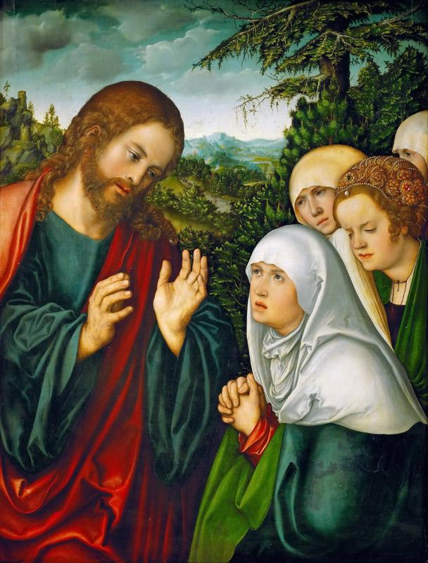 Lucas Cranach the elder -- Christ Farewell to the Holy Women