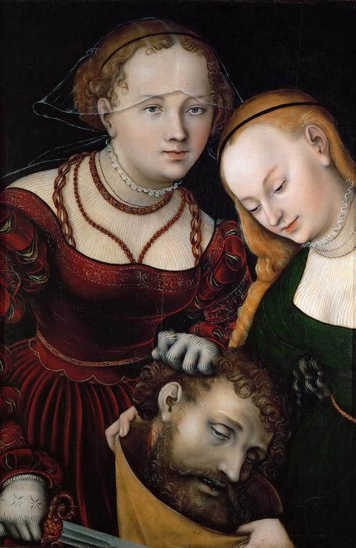 Lucas Cranach the elder -- Judith with the Head of Holofernes and a Servant