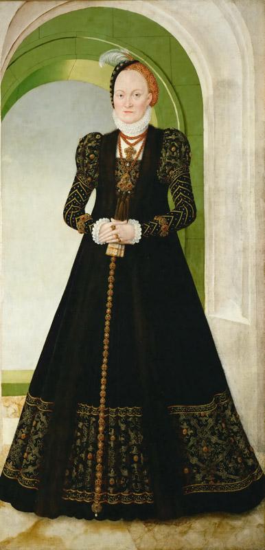 Lucas Cranach the younger -- Anna of Denmark