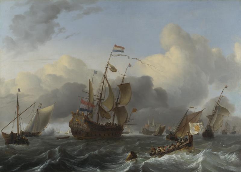 Ludolf Bakhuizen - The Eendracht and a Fleet of Dutch Men-of-war