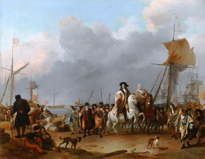 Ludolf Bakhuysen - The Arrival of Stadholder-King Willem III