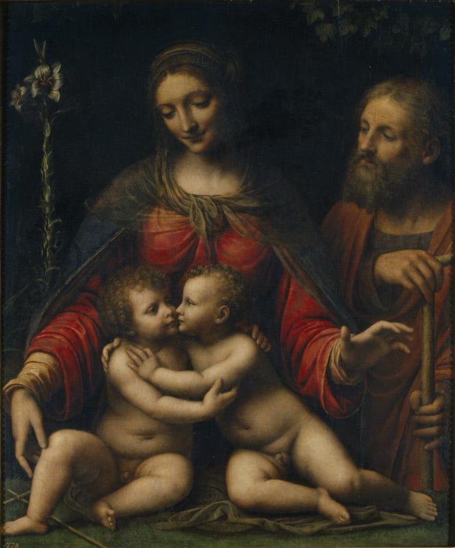 Luini, Bernardino-Sagrada Familia-100 cm x 84 cm