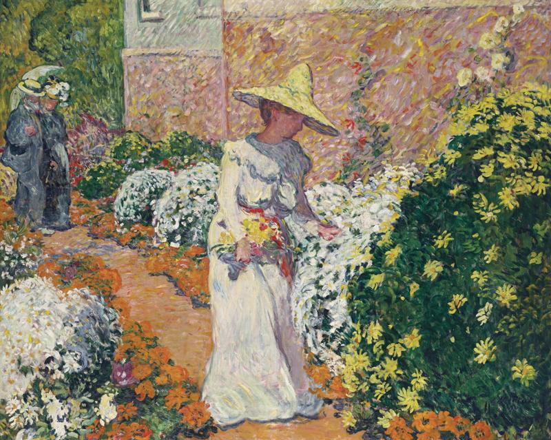 Madame Valtat in the Garden at Antheor, 1901
