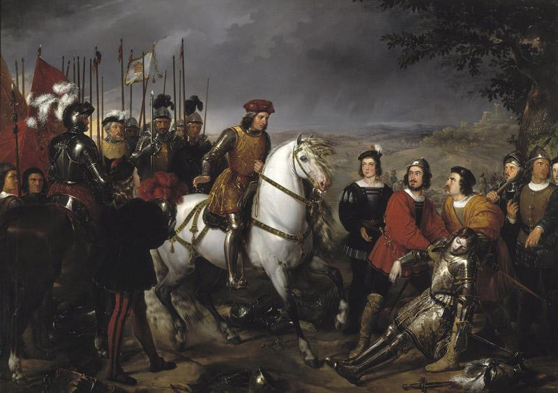 Madrazo y Kuntz, Federico de-El Gran Capitan recorriendo el campo de la Batalla
