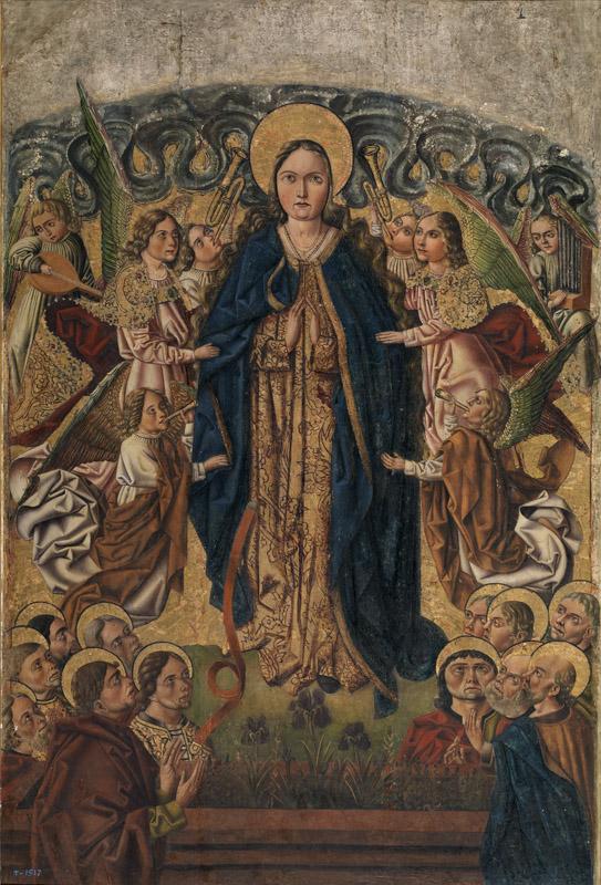 Maestro de las Once Mil Virgenes-La Asuncion de la Virgen-156 cm x 105 cm