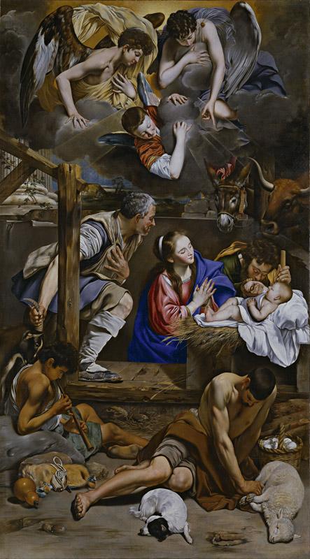 Maino, Fray Juan Bautista-Adoracion de los pastores-314,4 cm x 174,4 cm