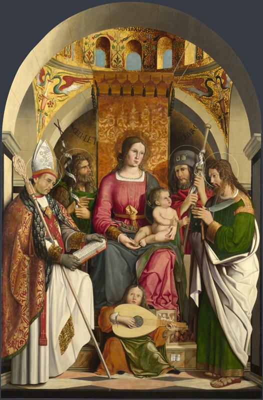 Marco Marziale - The Virgin and Child with Saints