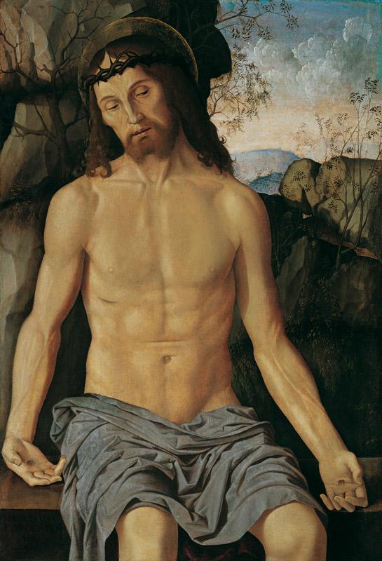 Marco Palmezzano - Man of Sorrows, c. 1500