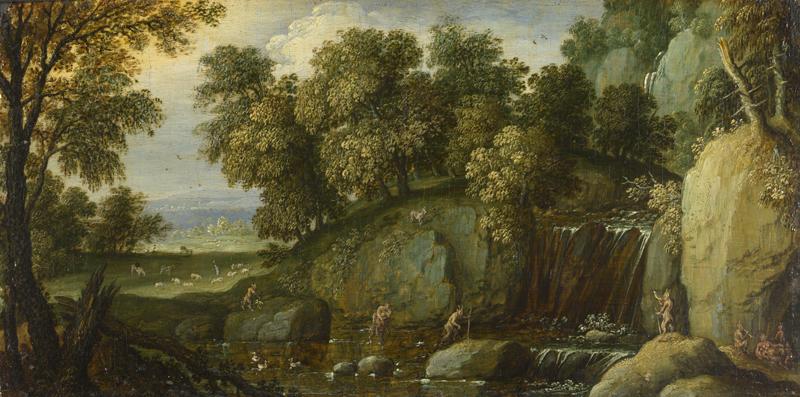 Marten Rijckaert - Landscape with Satyrs