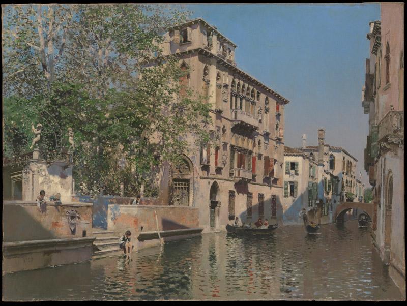 Martin Rico y Ortega--A Canal in Venice