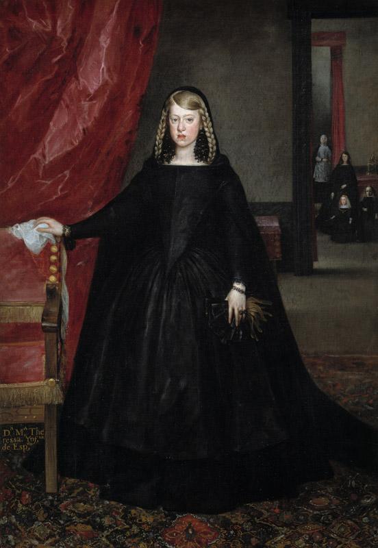 Martinez del Mazo, Juan Bautista-a emperatriz Margarita de Austria-205 cm x 144 cm