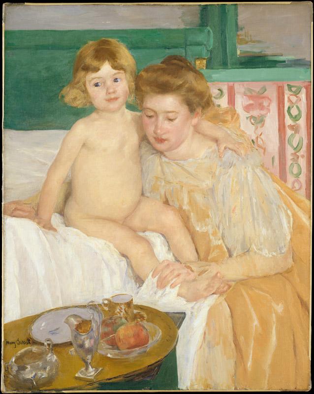 Mary Cassatt--Mother and Child (Baby Getting Up from His Nap)